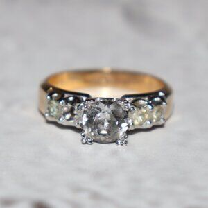 💛✨ 18K GE ESPO Ring · Size 7 · Gold Tone · Diamond Style